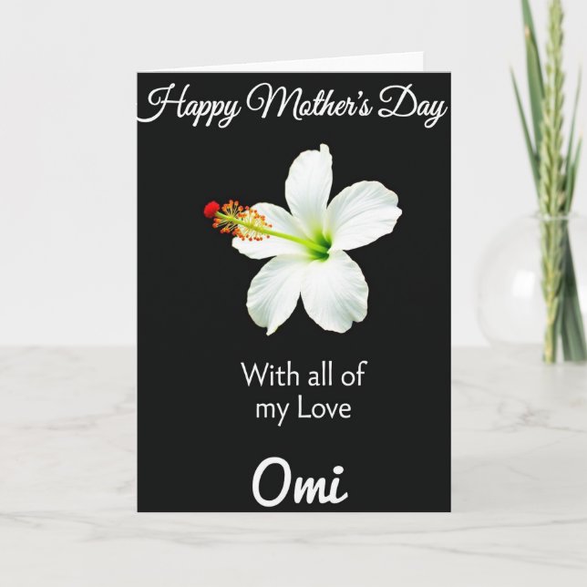Elegant Floral Mothers Love Card (Front)