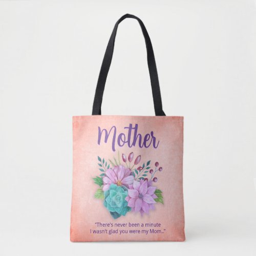 Elegant Floral MOTHERs  Tote Bag