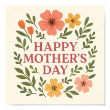 Elegant Floral Mother's Value Poster Paper (Matte)