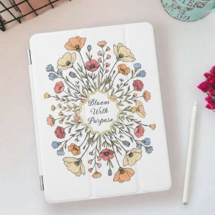 Elegant Floral Motivational iPad Mini Cover