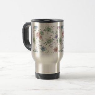 Elegant Floral Mug Wrap – Optional Personalization