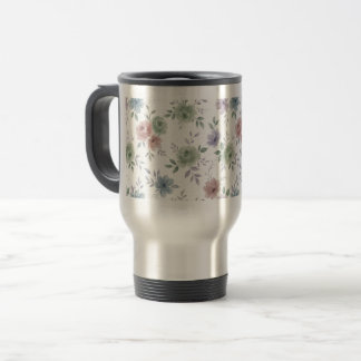 Elegant Floral Mug Wrap – Optional Personalization