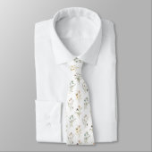 Elegant Floral Neck Tie (Tied)