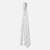 Elegant Floral Neck Tie (Back)