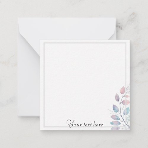  elegant  floral note card