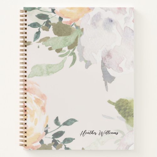 Elegant Floral Notebook