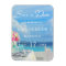 Elegant Floral Ocean Beach Summer Save the Date