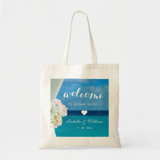 Beach Wedding Bags Handbags Zazzle Elegant Fl Ocean Beach Wedding Welcome Favour Tote Bag