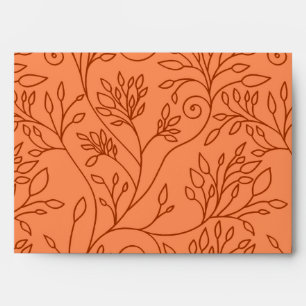 Elegant floral orange Envelope