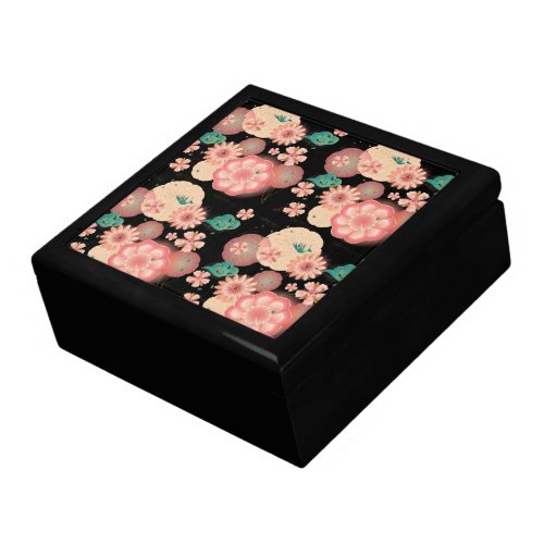 Elegant Floral Ornament Spring Peach Garden Gift Box