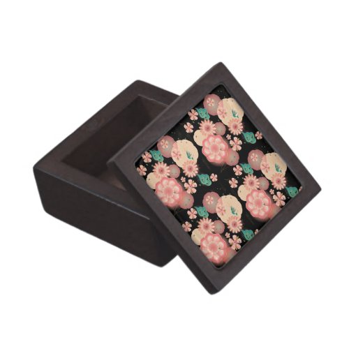 Elegant Floral Ornament Spring Peach Garden Gift Box