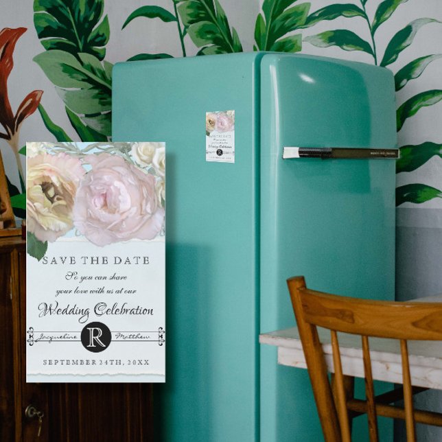 Elegant Floral Pastel Flowers Pink Blue Wedding (Creator Uploaded)