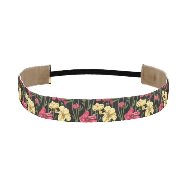 Elegant floral pattern 2 athletic headband (Front)