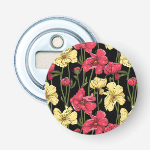Elegant floral pattern 2 bottle opener