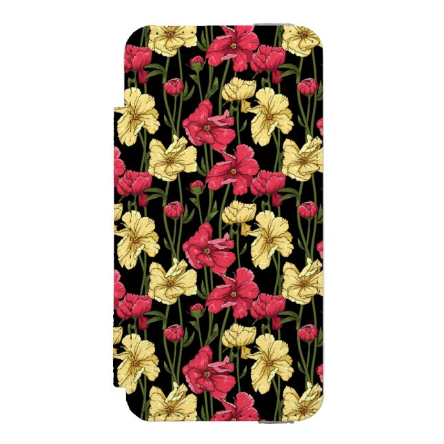 Elegant floral pattern 2 incipio iPhone wallet case (Folio Front)