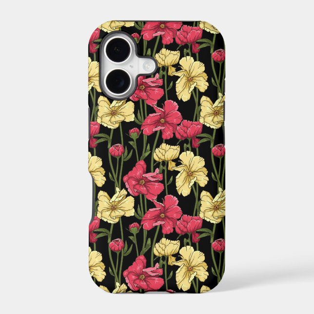 Elegant floral pattern 2 iphone case (Back)