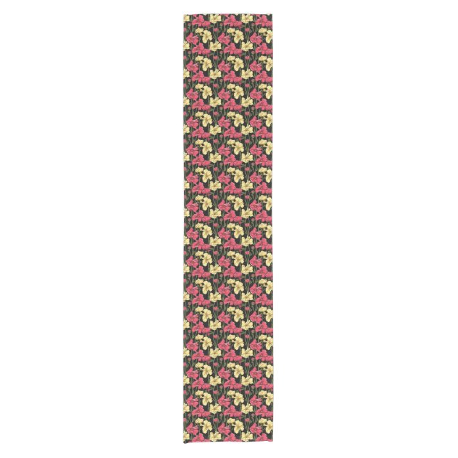 Elegant floral pattern 2 short table runner (Front)