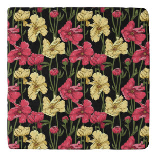 Elegant floral pattern 2 trivet