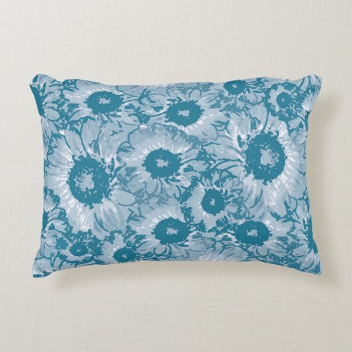 Elegant Floral Pattern Accent Pillow