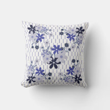 Elegant floral pattern blue purple violet