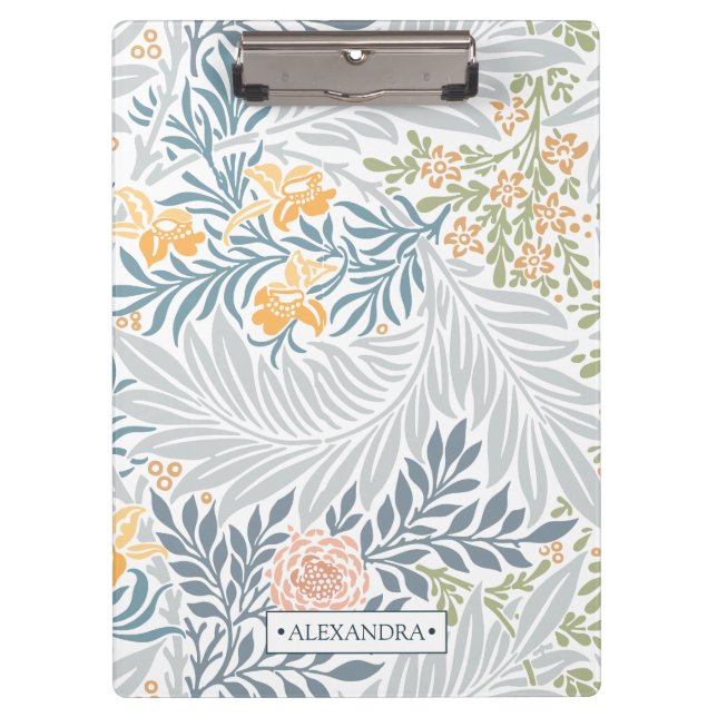 Elegant Floral pattern design botanical Clipboard (Front)