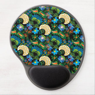 Elegant floral pattern gel mousepad