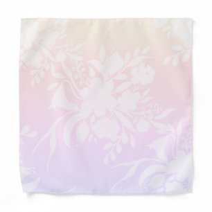 Elegant floral pattern in pastel colors laptop sle bandana