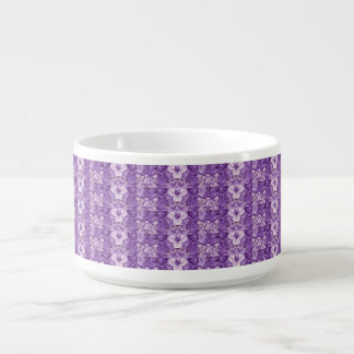 Elegant floral pattern in purple tones bowl