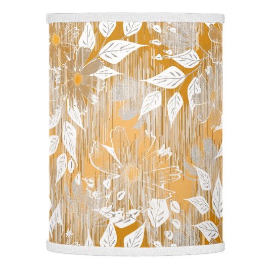 Elegant floral pattern.  lamp shade (Left)