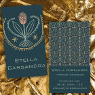 Elegant Floral Pattern Lucile Tiles Deep Green