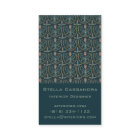 Elegant Floral Pattern Lucile Tiles Deep Green