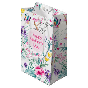 Elegant Floral Pattern   Mother's Day Small Gift Bag