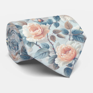Elegant floral pattern. neck tie