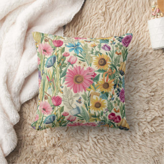 Elegant Floral Pattern Pillow