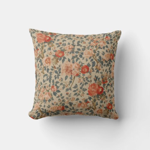 Elegant Floral Pattern Pillow