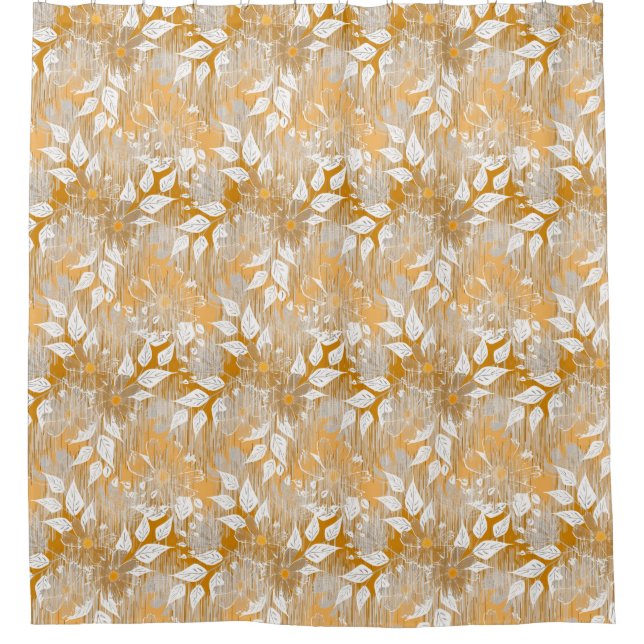 Elegant floral pattern.  shower curtain (Front)