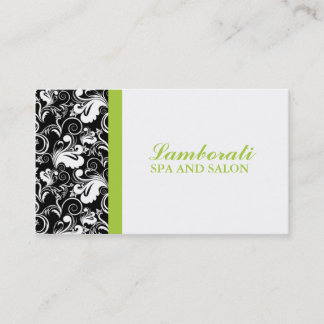 Elegant Floral Pattern Stylist Salon Hairdresser Business Card