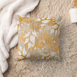 Elegant floral pattern.  throw pillow