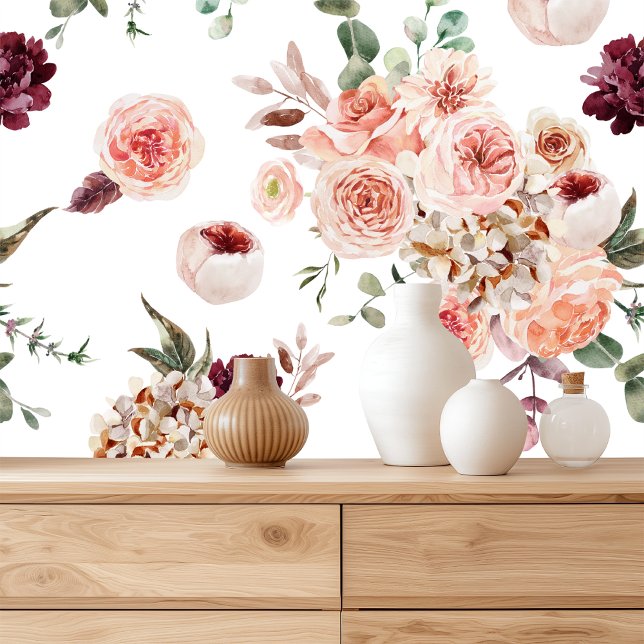 Elegant Floral Peel and Stick Wallpaper  (Creator Uploaded)