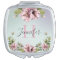 Elegant floral peonies & leaves custom monogram