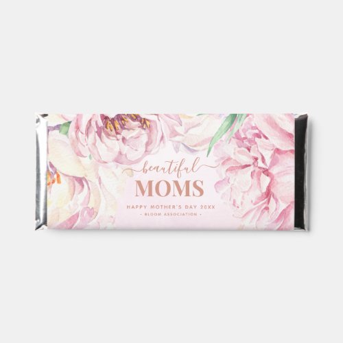 Elegant Floral Personalized Mothers Day Hershey Bar Favors