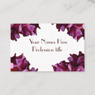 Elegant Floral Photo  Professional Business Card