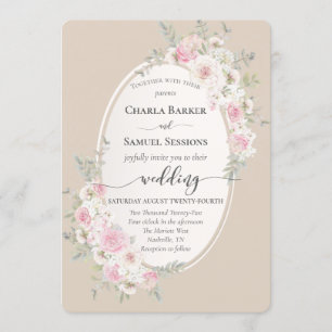 Elegant Floral Pink Watercolor Roses & Peonies  Pr Program