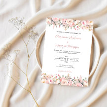 Elegant Floral Pink Wedding