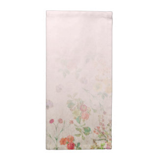 Elegant Floral Pink Wedding Reception Cloth Napkin