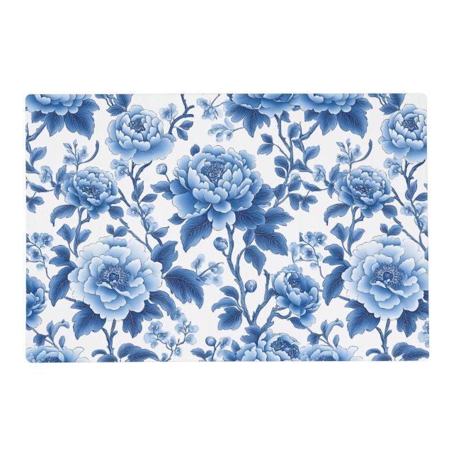  Elegant Floral Placemat (Front)