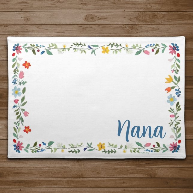 Elegant Floral Placemat - White (Creator Uploaded)