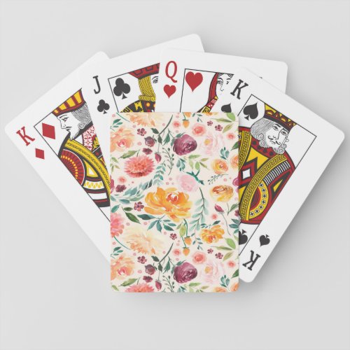 Elegant Floral Playing Cards