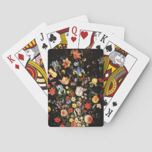 Elegant Floral Poker Cards