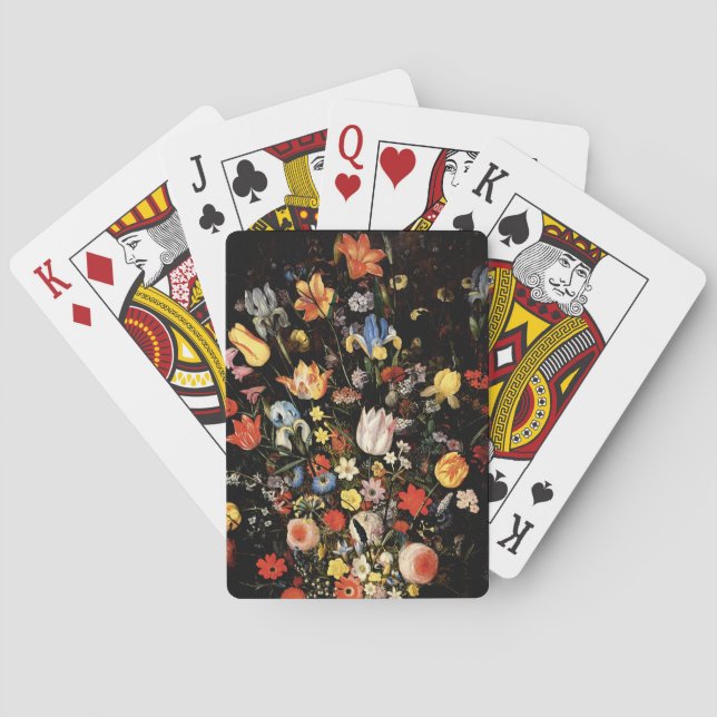 Elegant Floral Poker Cards (Back)